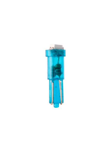 Маяк 12T5-B/1SMD 12V T5 1 SMD W2.0*4.6d Blue  Светодиодная лампа (панель приборов)