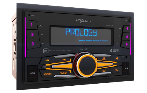 PROLOGY PRM-120 FM/USB/BT ресивер с DSP процессором фото 2