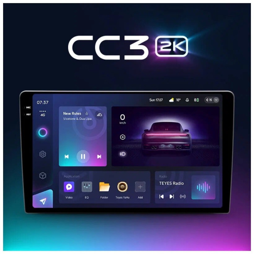 2 DIN TEYES 9" CC3 2K 4+64G Android 10.0, 8 ядер  дисплей 9 " Wi-Fi, 2DIN,  USB, BT, память 4-64 Гб фото 2