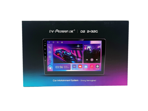 2 DIN DV-Pioneer.ok D2 2/32GB Андроид (9 дюймов)