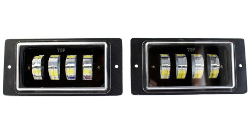 Светодиодные ПТФ 4 линзы, 40W (2111-LED) ВАЗ 2110-2114  (компл 2шт.)