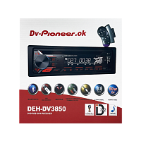 DV-Pioneer OK DEH-DV3850  bluetooth, подсветка, usb, aux, fm, пульт  Автомагнитола