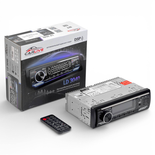 CarLive LD3040 LED Автомагнитола ( 1usb.bt.fm.iso.7rgb.4rca) фото 3