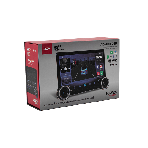 2 DIN  ACV AD-1102 DSP мультимедиа-станция QLED 11.5" Android 13/6+128 фото 8