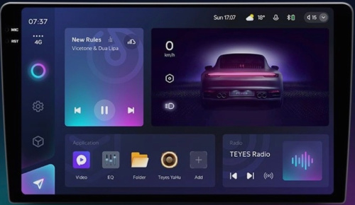 2 DIN TEYES 9" CC3 2К 4-32  Монитор с навигацией