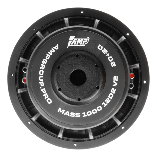 AMP MASS-1000 12D2 v2 (2+2 Om,rms1000) Сабвуфер фото 5