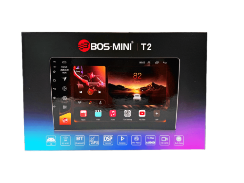 2 DIN BOS MINI T2 9"  Андроид (4+64GB)K фото 2