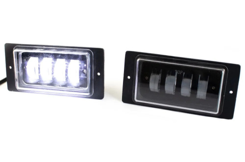 Светодиодные ПТФ 4 линзы, 40W (2111-LED) ВАЗ 2110-2114  (компл 2шт.) фото 3