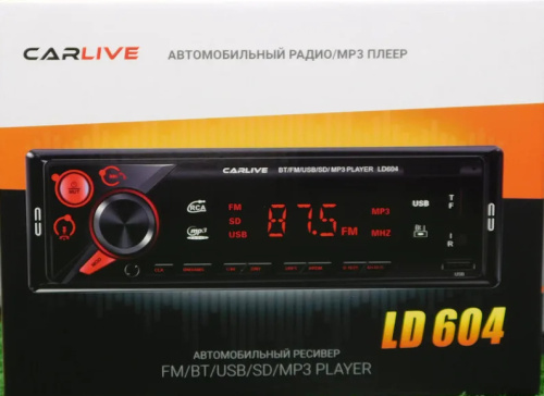 CarLive LD604 LED Автомагнитола ( 2usb.bt.fm.iso.4rca)
