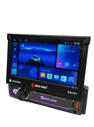 BOS-MINI BOS-R1 4/64гб, выдвижной экран,7",Андроид12,2USB WiFi BT GPS,пульт К фото 3