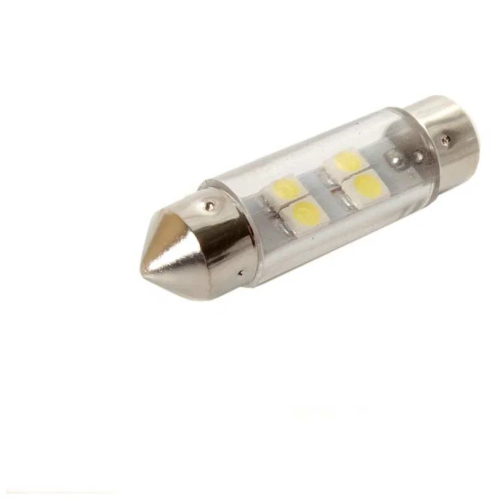 Маяк 24T11*36-W/4SMD 3528 24V T11*36 S8,5  4SMD (3528) White (салон,номерной зна фото 2
