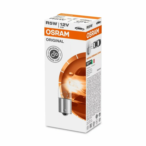 OSRAM R5W 12V (BA15s) ORIGINAL Галогенная лампа, 1шт. 5007 фото 3