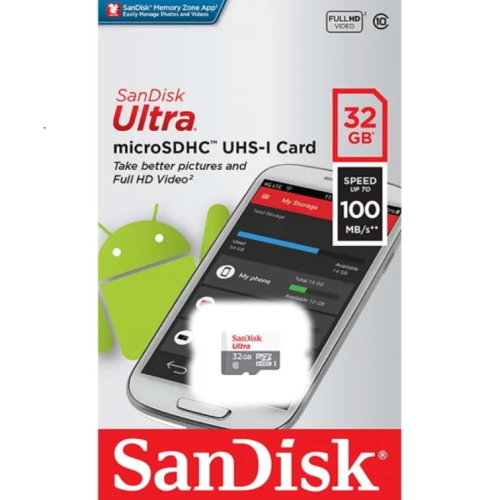 Sandisk 32 GB micro Class 10 Ultra UHS-A I (120 Mb/s)+SD адаптер фото 2
