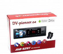DV ok JSD-6297 BT,  bluetooth+мультируль, цв.подсветка, USB, AUX, FM, пульт Автомагнитола