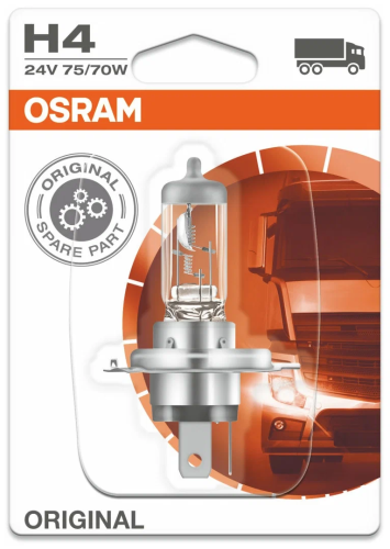 Osram H4 24V (75/70W) ORIGINAL, 1 шт. 64196 фото 2
