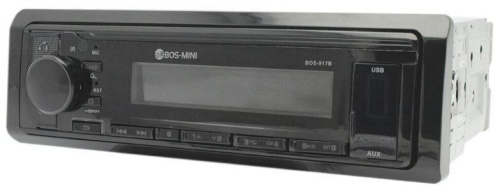 Bos Mini T910B Автомагнитола 1DIN, с bluetooth, С пультом ДУ,  Съемная панель фото 3