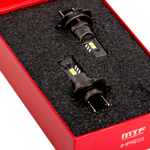 MTF Light серия IMPRESS  H7 12V, 21W,2100 LM,6000K Комплект свет-х ламп(как штатная лампа) фото 2