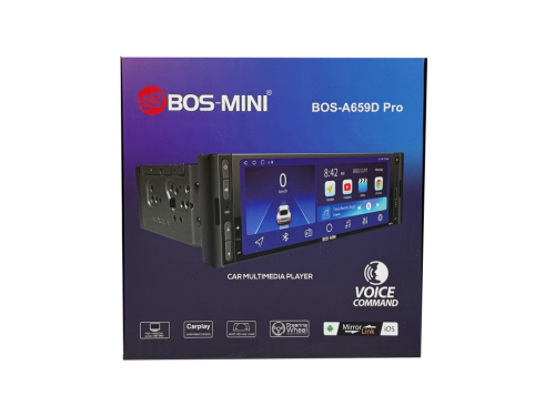 2 DIN BOS MINI  BOS-A659D PRO 7" 4G/64G, Автомагнитола с посадкой  1 дин