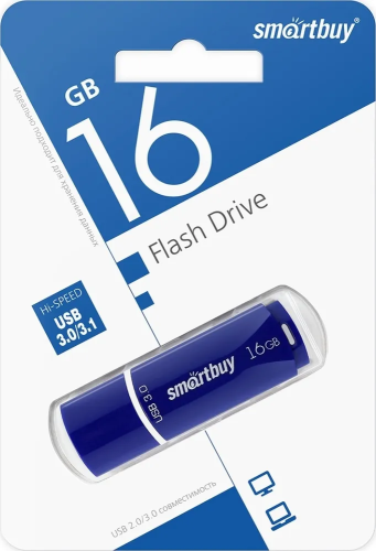 Smart Buy USB 16GB Crown Blue 3.0 фото 4