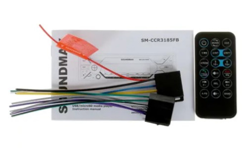Soundmax ССR 3185FB Автомагнитола 1DIN, с bluetooth фото 4