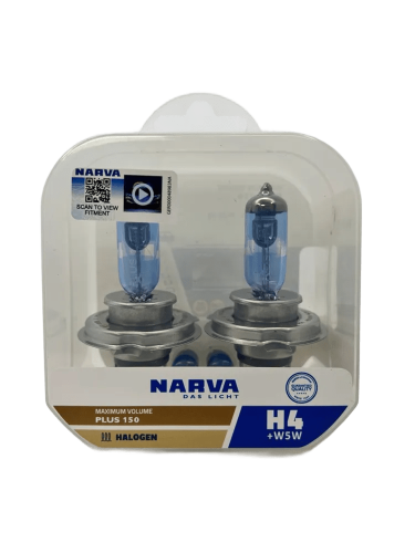 NARVA H4 12V 60/55W Plus 150 3200K(2лампы в боксе+2шт. W5W) 48382 2100