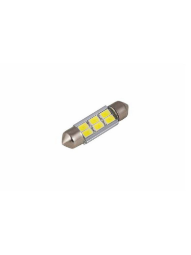 Маяк 12T11*36W/6SMD 12V T11*36 S8.5 6SMD(3528) White  Светодиодная лампа (Салон , номерной знак) фото 3