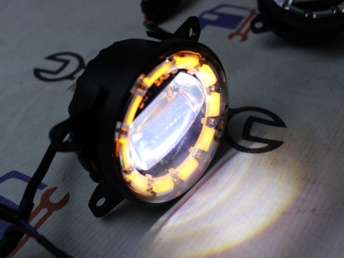 Светодиодные ПТФ 4 линзы, (GO214)Lada Vesta фото 2