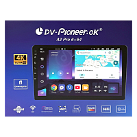 2 DIN DV-Pioneer ok A2 PRO 9"Андроид,8 ядер,4G(сим) 6/64  Автомагнитола